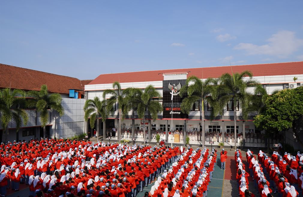 siswa upacara